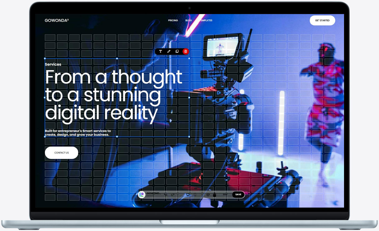 mobile website builder, drag and drop website builder, no code website builder, online store builder